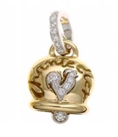 Charm Chantecler Donna Campanelle in Oro giallo Diamante 17423 - 17423